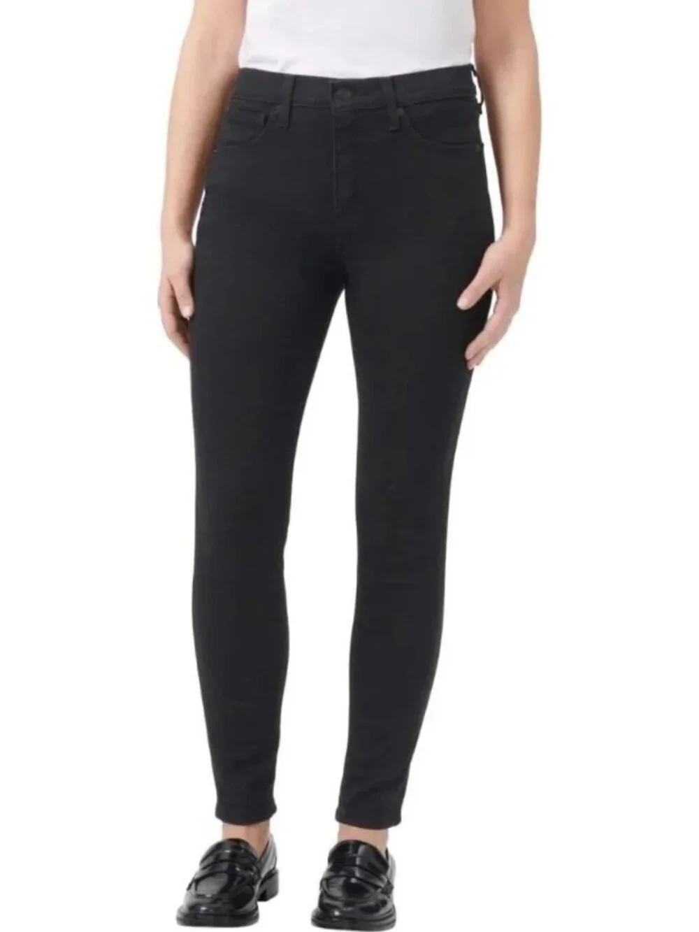 NWT Kirkland Signature Women's 10 Black High-Rise Skinny Jeans  B0886